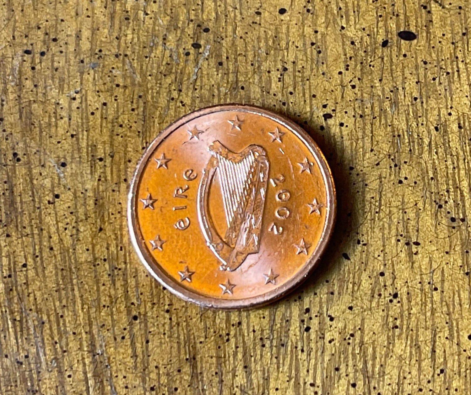 Irish Harp 2 Euro Cents Ireland Authentic Coin Money for Jewelry and Craft Making