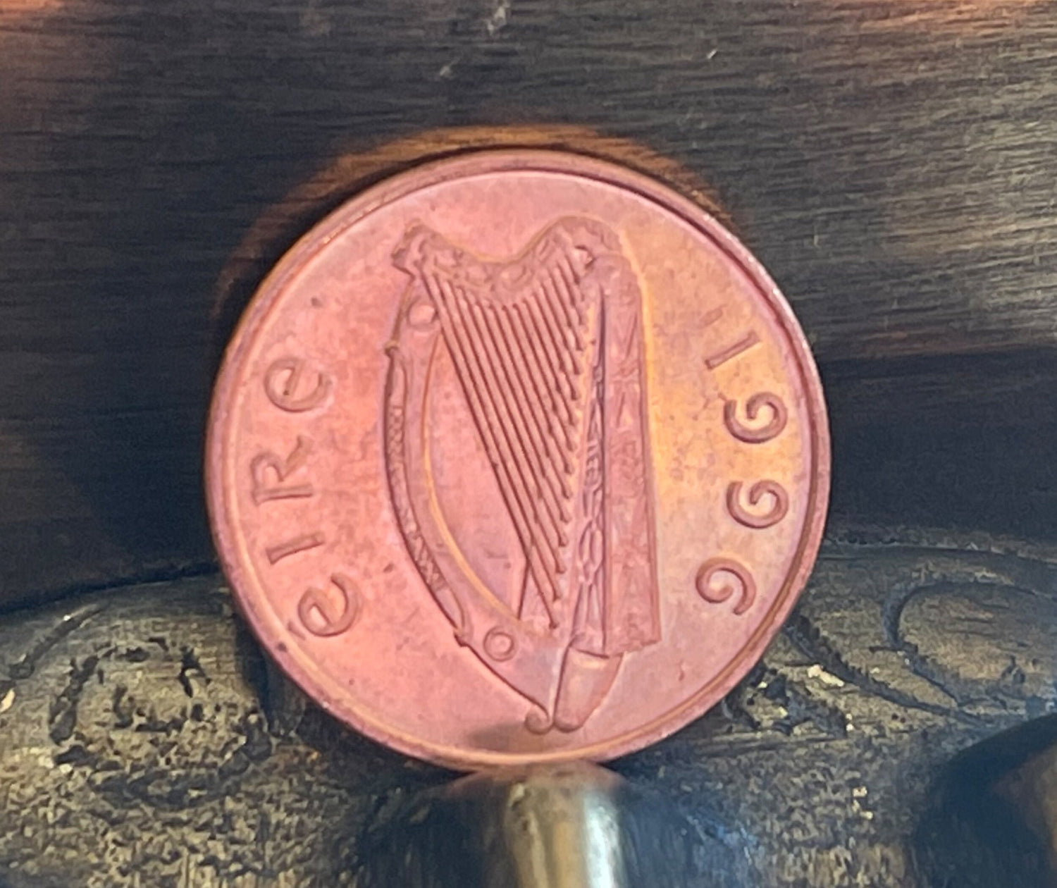 Book of Kells Bird & Harp Irish Penny Ireland Authentic Coin Money for Jewelry and Craft Making