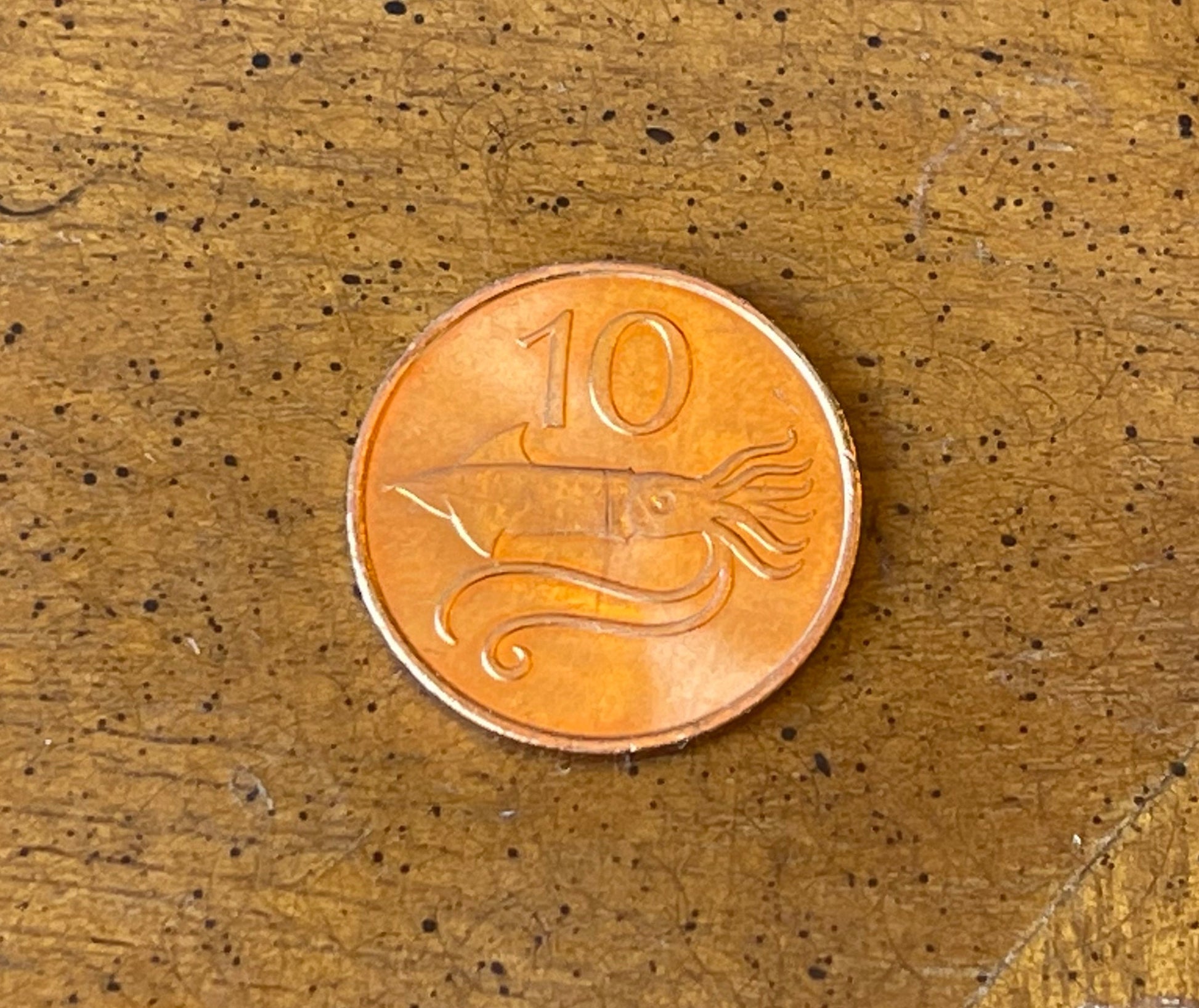 Bull & Squid Iceland Authentic Coin 10 Aurar for Jewelry and Crafting