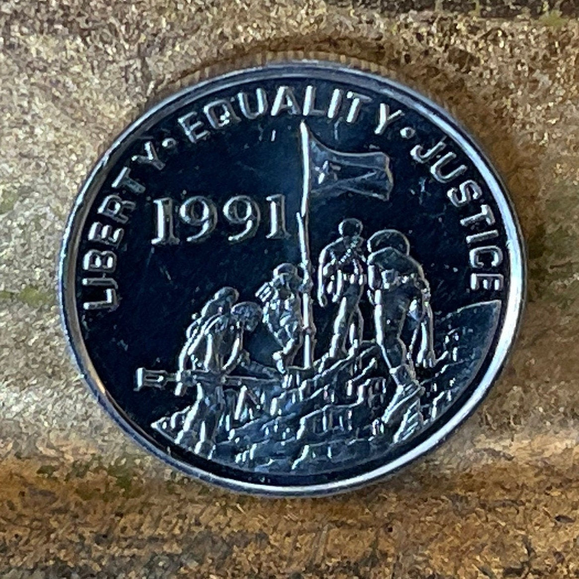 Leopard & Liberty Equality Justice Eritrea 5 Cents Authentic Coin Money for Jewelry and Craft Making