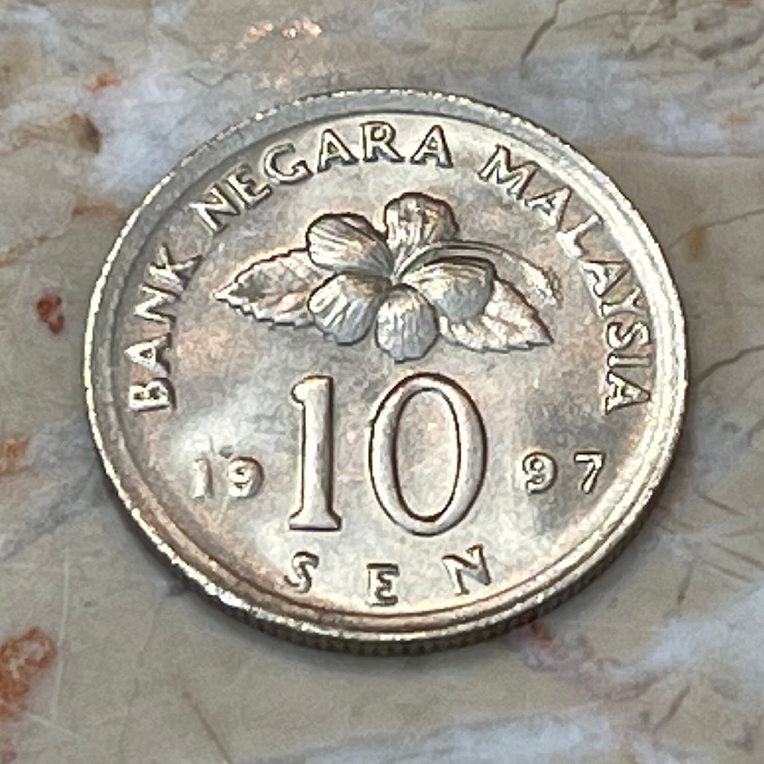 Congkak Mancala Game 10 Sen Malaysia Authentic Coin Money for Jewelry and Craft Making