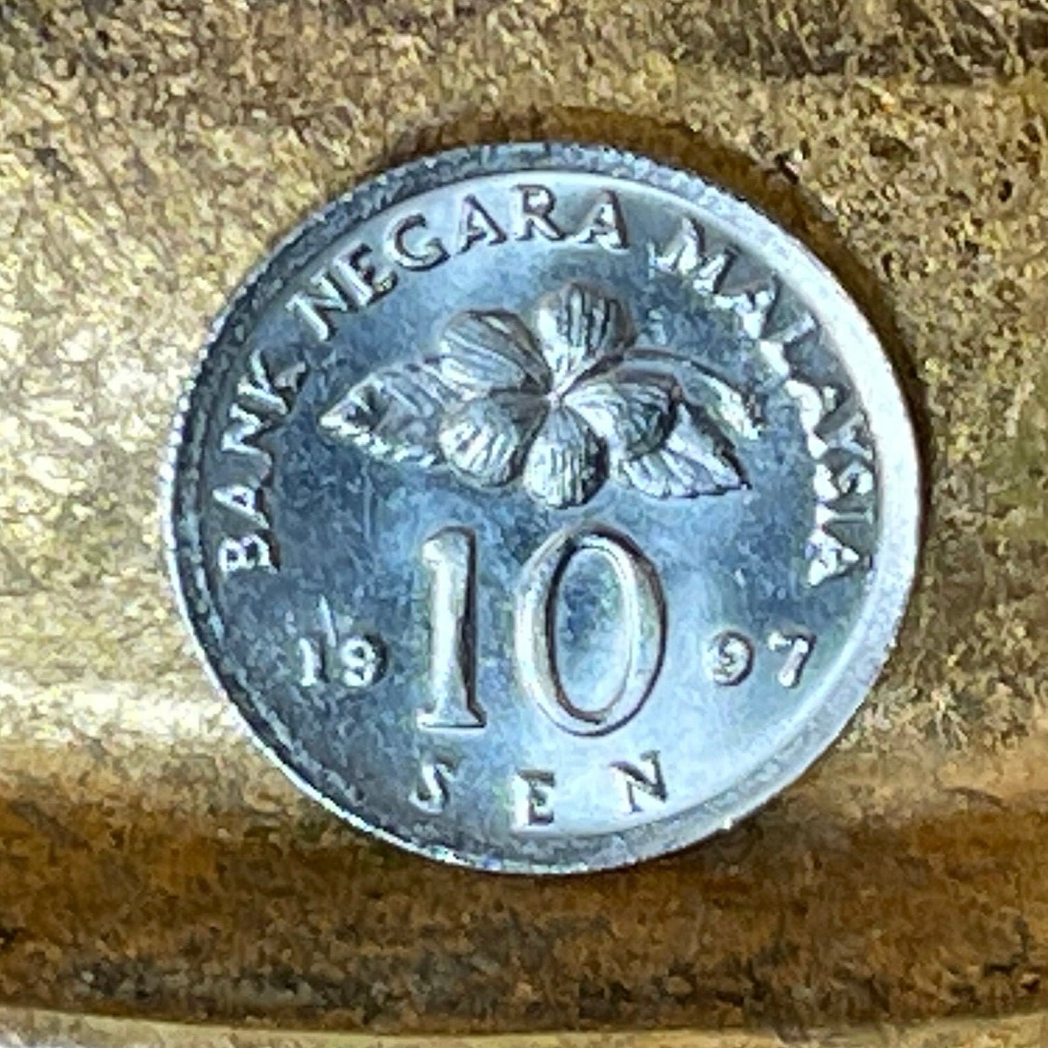 Congkak Mancala Game 10 Sen Malaysia Authentic Coin Money for Jewelry and Craft Making