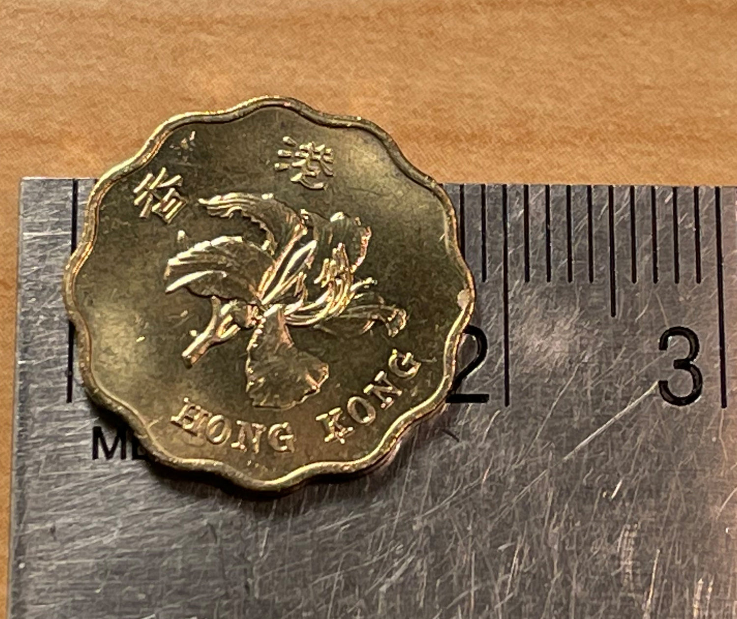 Bauhinia Orchid 20 Cent Hong Kong Authentic Coin Money for Jewelry and Craft Making