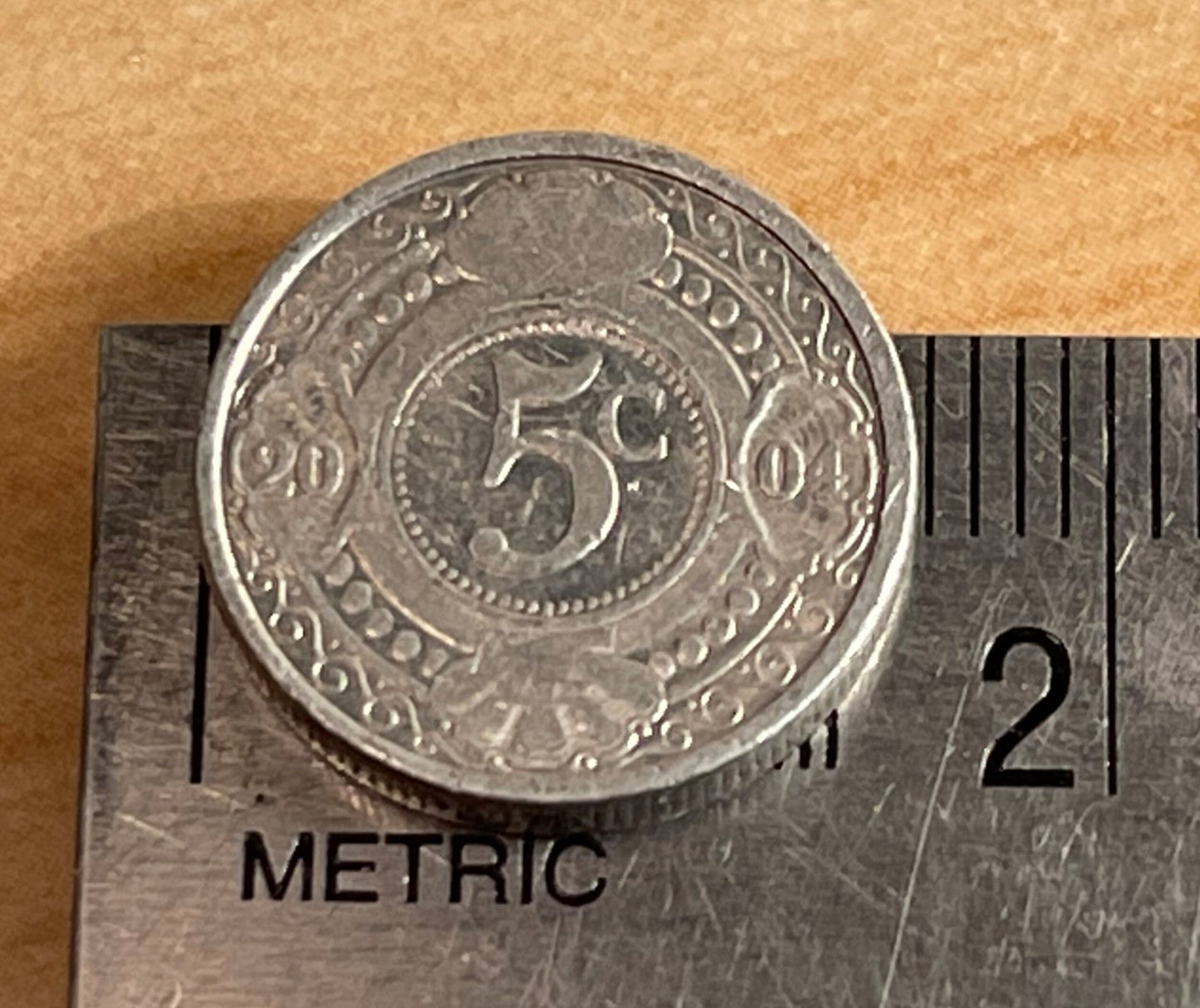 Curaçao Orange 5 Cents Netherlands Antilles Authentic Coin Money for Jewelry and Craft Making (Curaçao Liqueur) (Triple Sec) (Witbier)