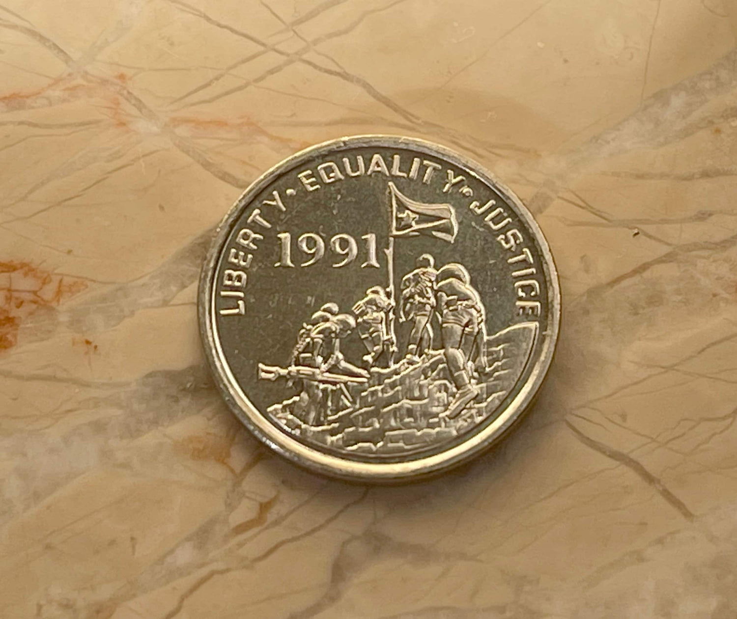 Liberty Equality Justice & Gazelle Penny Eritrea Authentic Coin Money for Jewelry and Craft Making