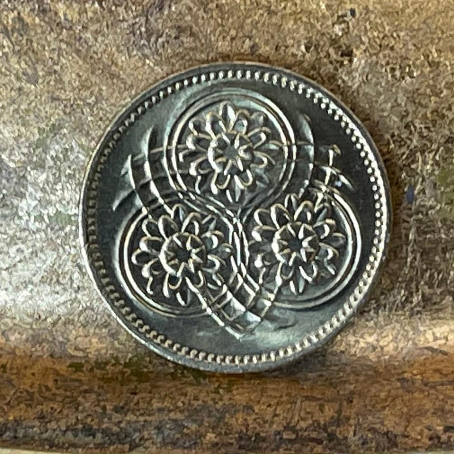 Lotus Flowers 1 Cent Guyana Authentic Coin Money for Jewelry and Craft Making