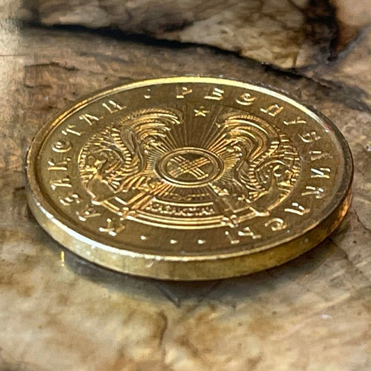 Tulpar Winged Horses 20 Tyin Kazakhstan Authentic Coin Money for Jewelry and Craft Making