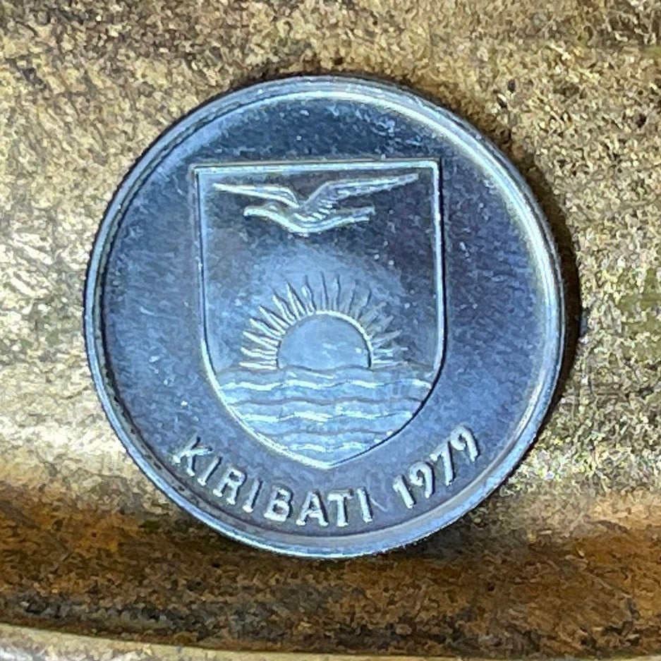 Tokay Gecko 5 Cents Kiribati Authentic Coin Money for Jewelry and Craft Making