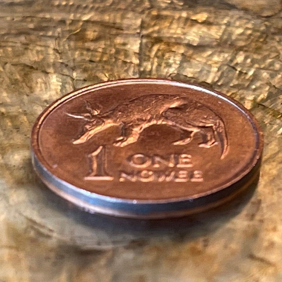 Aardvark 1 Ngwee Zambia Authentic Coin Money for Jewelry and Craft Making