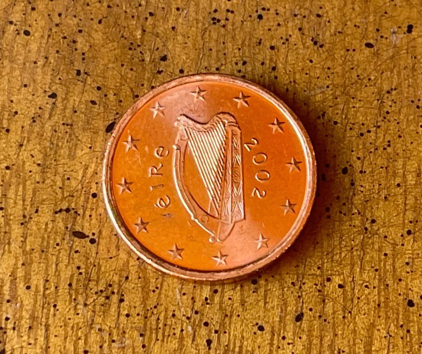 Irish Harp 1 Euro Cent Ireland Authentic Coin Money for Jewelry and Craft Making