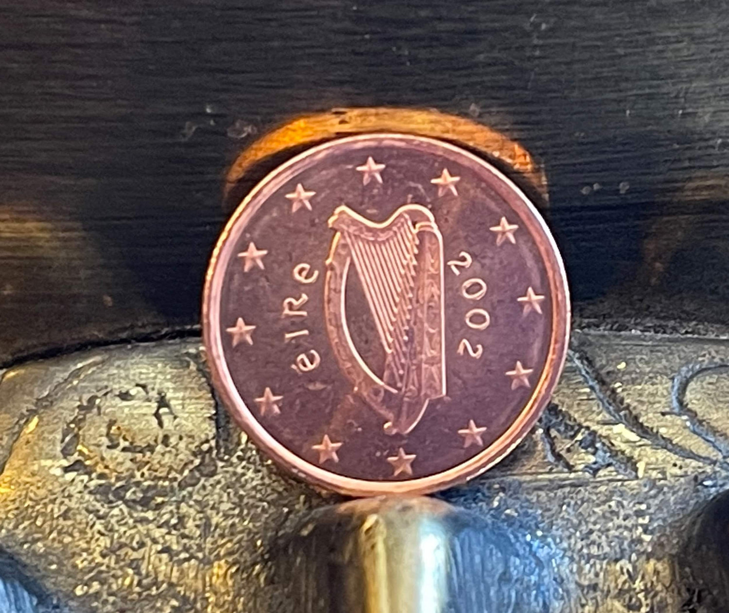 Irish Harp 1 Euro Cent Ireland Authentic Coin Money for Jewelry and Craft Making