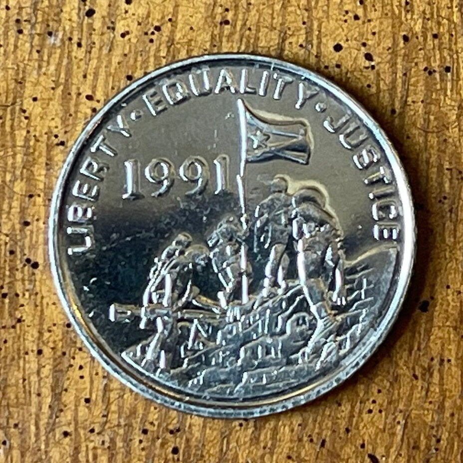 Somali Ostrich & Liberty/Equality/Justice Eritrea 10 Cents Authentic Coin Money for Jewelry and Craft Making