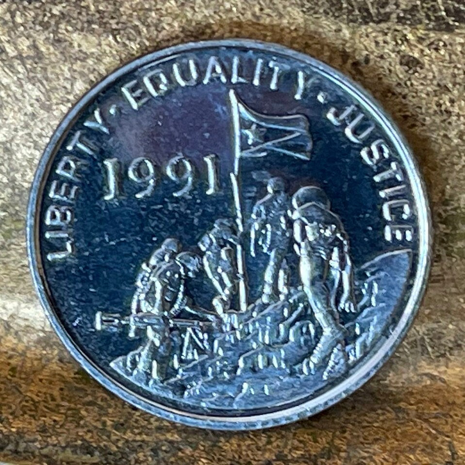 Somali Ostrich & Liberty/Equality/Justice Eritrea 10 Cents Authentic Coin Money for Jewelry and Craft Making