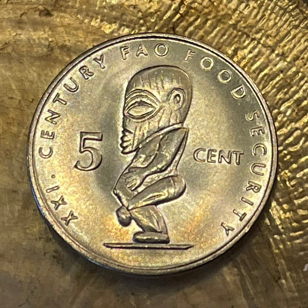 Atua Tangaroa 5 Cents Cook Islands Authentic Coin Money for Jewelry and Craft Making
