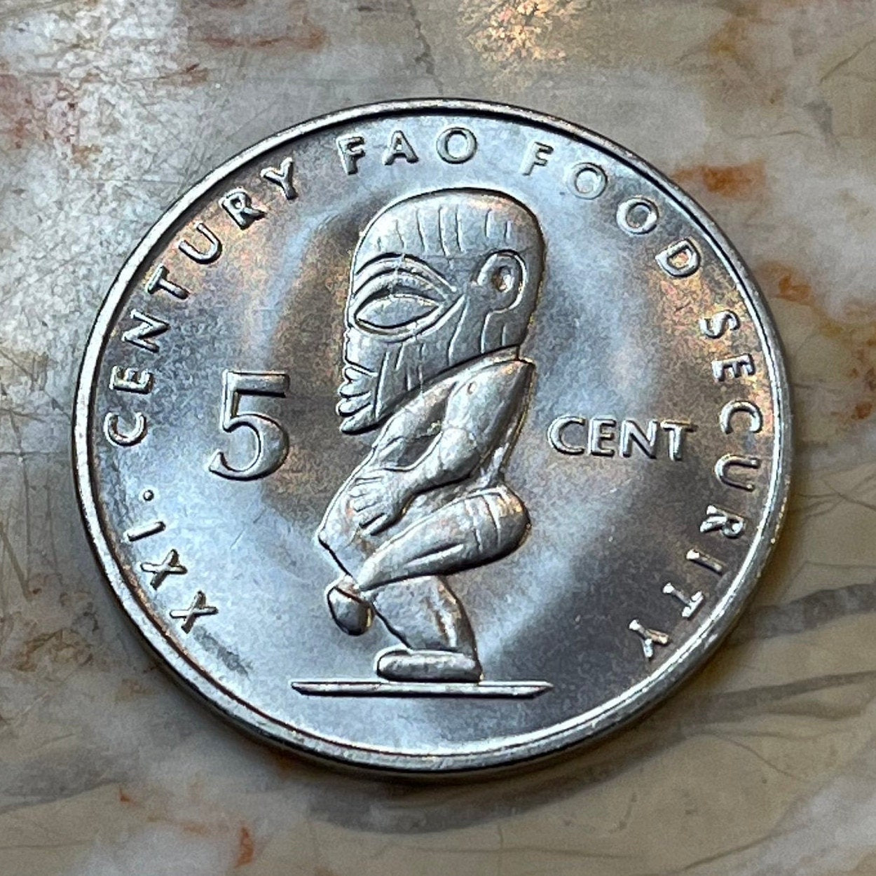 Atua Tangaroa 5 Cents Cook Islands Authentic Coin Money for Jewelry and Craft Making