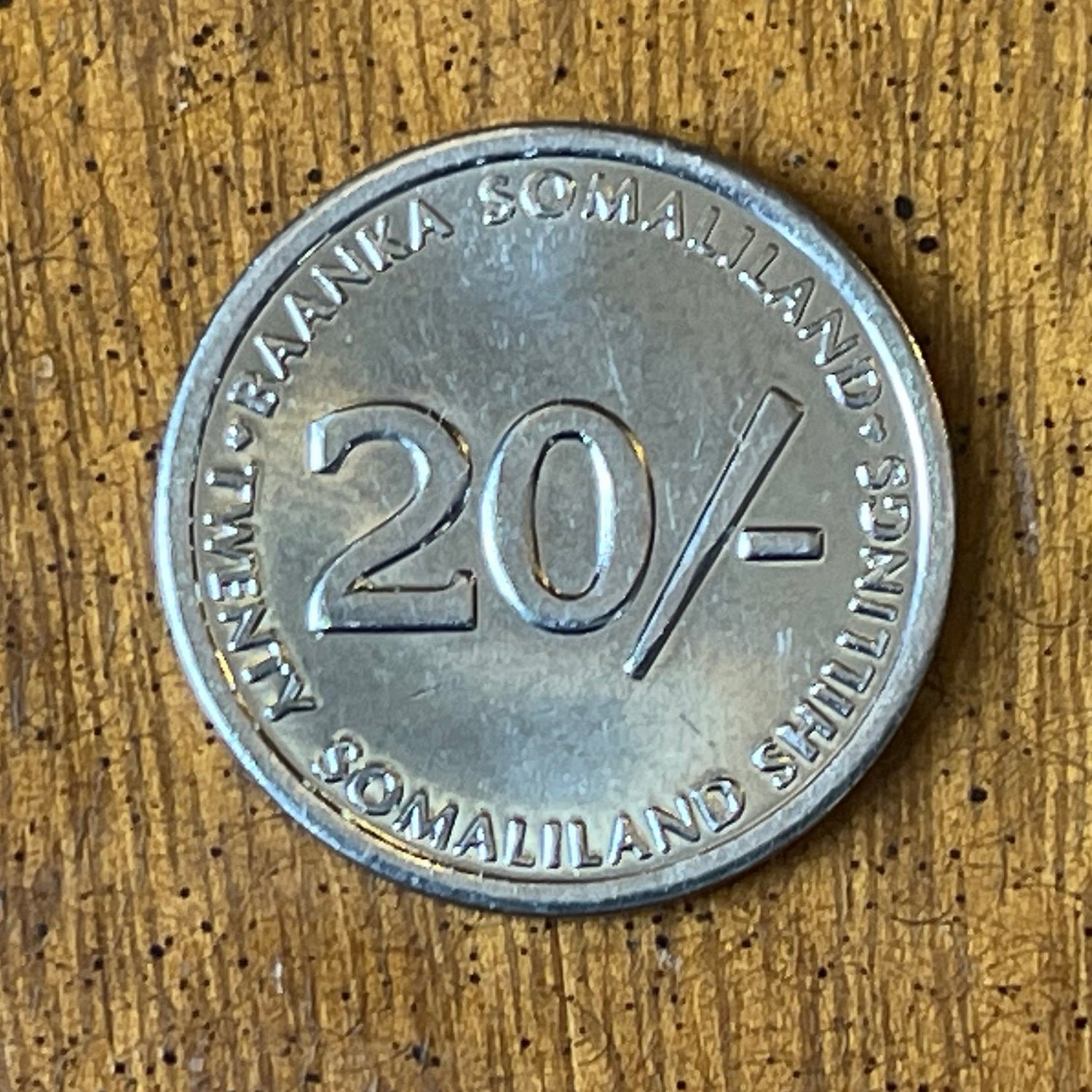 Greyhound Somaliland 20 Shillings Authentic Coin Money for Jewelry and Craft Making (Italian Greyhound)