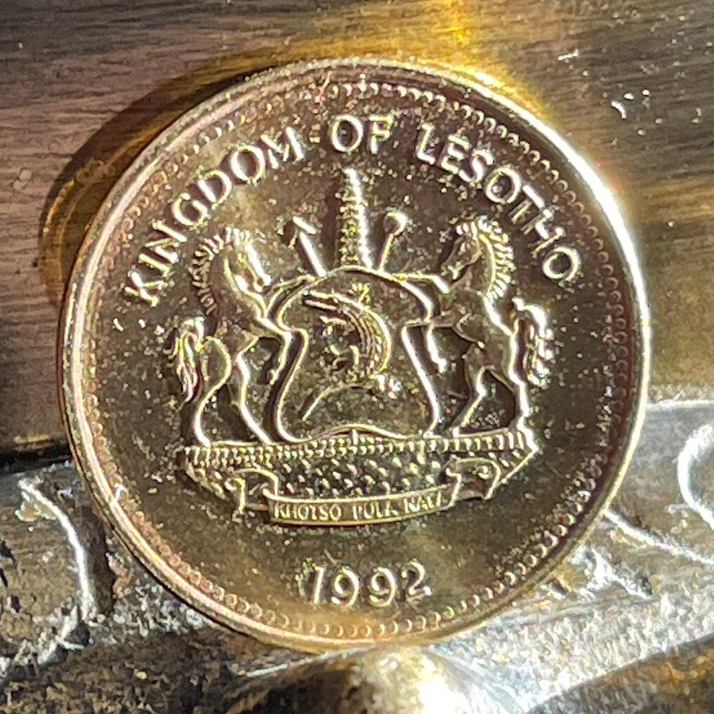 Bull Lesotho 2 Lisente Authentic Coin Money for Jewelry and Craft Making