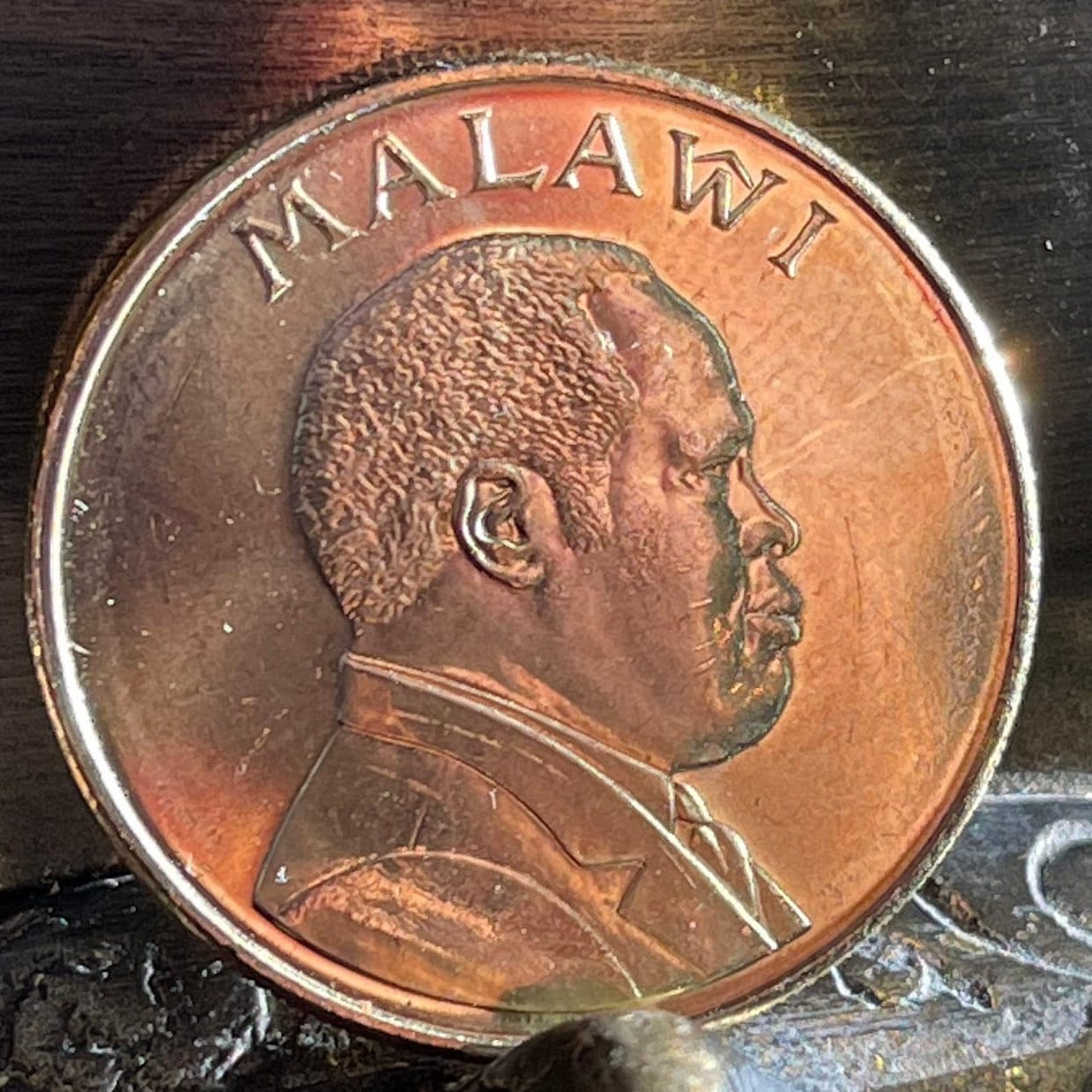 Fish Eagle & President Muluzi Malawi 1 Kwacha Authentic Coin Money for Jewelry and Craft Making (President Bakili Muluzi)