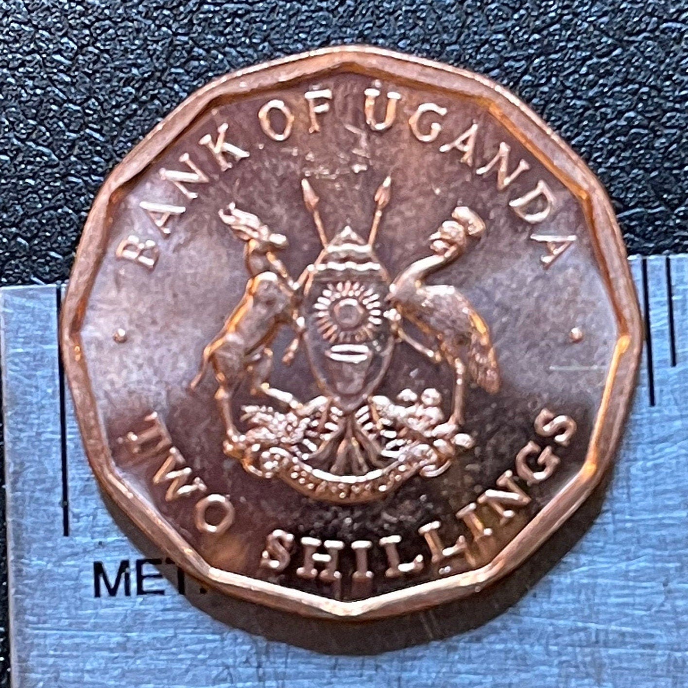 Cotton & Nuts 2 Shillings Uganda Authentic Coin Money for Jewelry and Craft Making