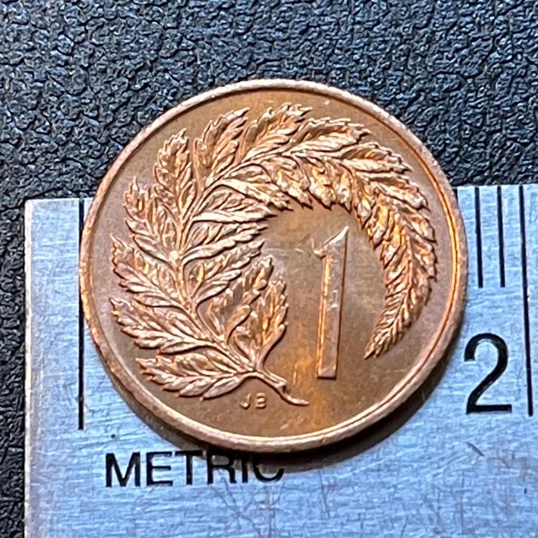Silver Tree Fern New Zealand 1 Cent Authentic Coin Money for Jewelry and Craft Making