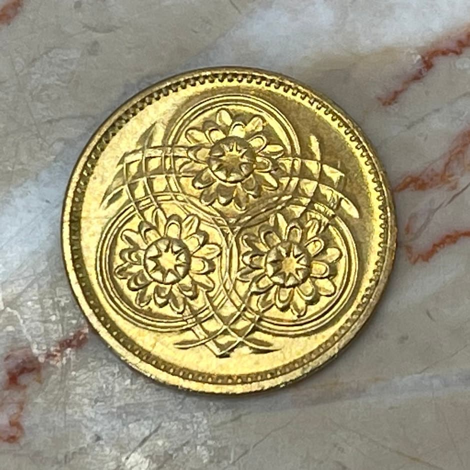 Lotus Flowers 1 Cent Guyana Authentic Coin Money for Jewelry and Craft Making