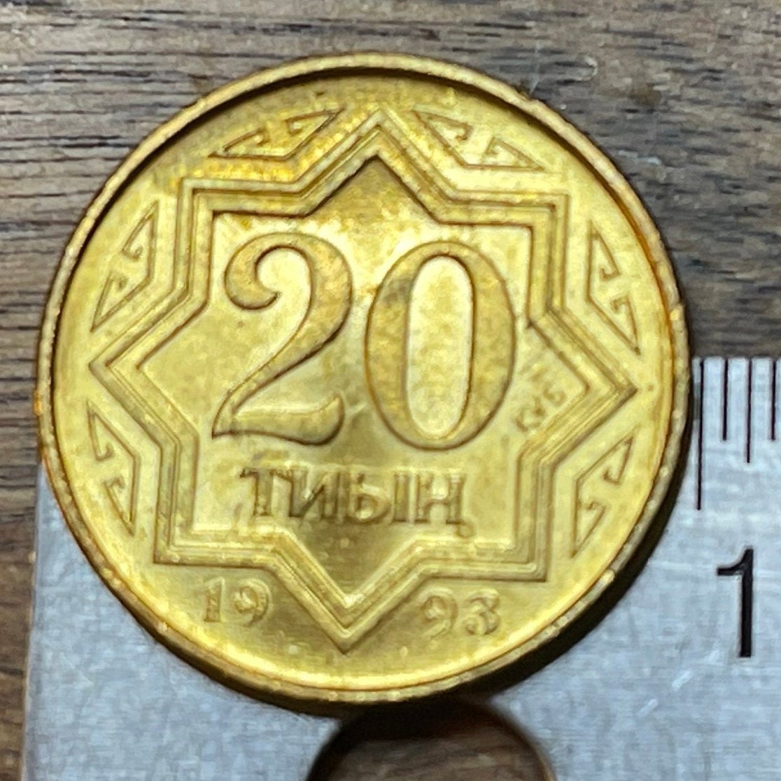 Tulpar Winged Horses 20 Tyin Kazakhstan Authentic Coin Money for Jewelry and Craft Making