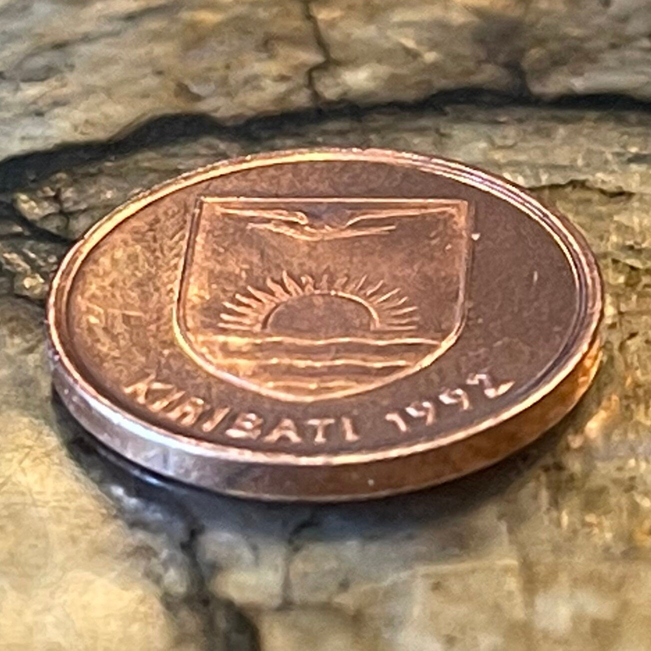 Frigate Bird Kiribati Authentic Coin Money Penny for Jewelry and Craft Making