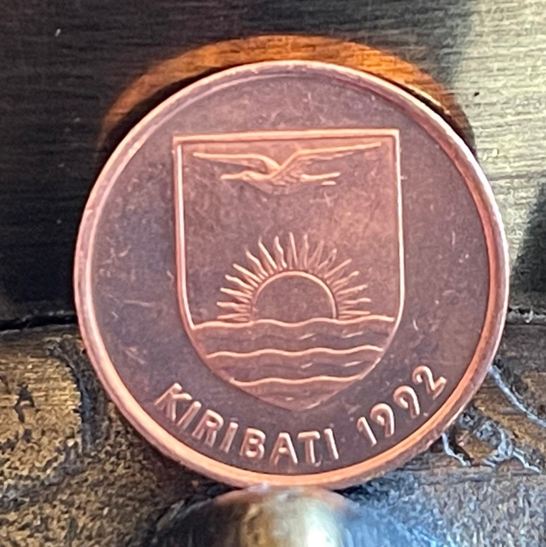 Frigate Bird Kiribati Authentic Coin Money Penny for Jewelry and Craft Making