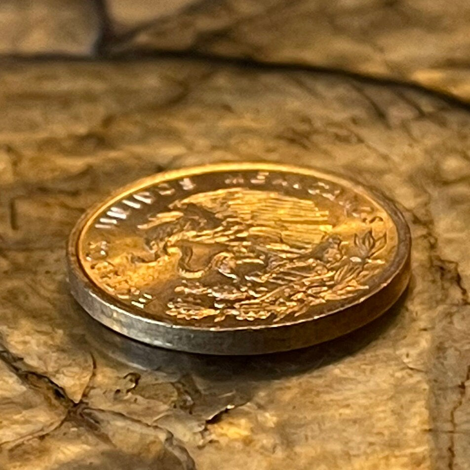 Eagle w/Snake & Wheat 1 Centavo Mexico Authentic Coin Money for Jewelry and Craft Making