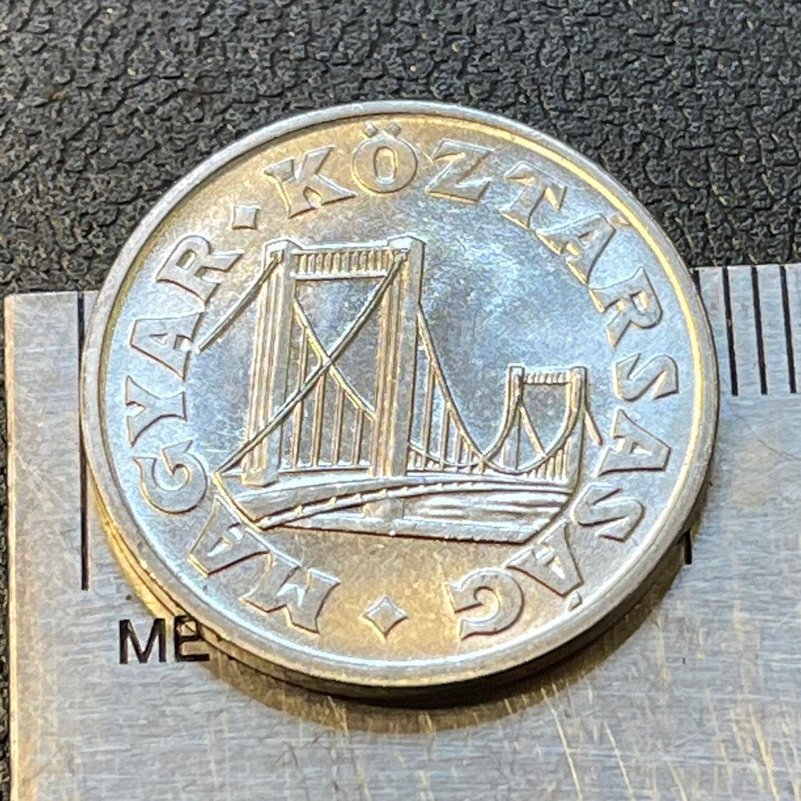 Elizabeth Bridge Hungary 50 Filler Authentic Coin Money for Jewelry and Craft Making (Elisabeth Bridge or Erzsébet Bridge) Budapest