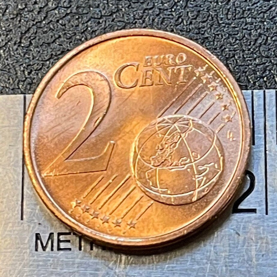 Mole Antonelliana Italy 2 Euro Cents Authentic Coin Money for Jewelry and Craft Making (Turin) Nietzsche Zarathustra