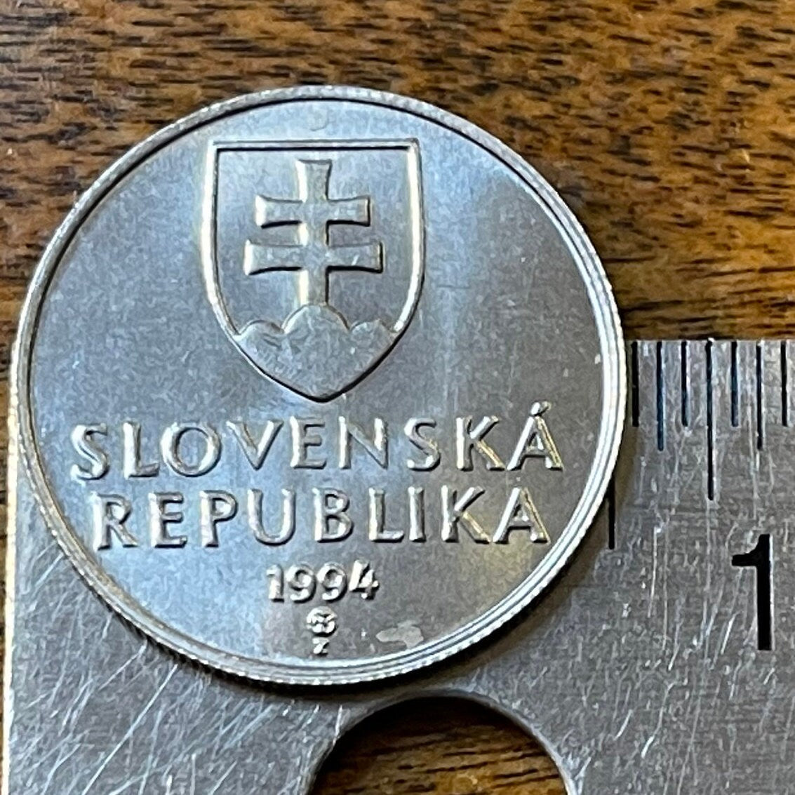 Krivan Mountain Slovak Republic 20 Halierov Authentic Coin Money for Jewelry and Craft Making (Hiking, Mountaineering)