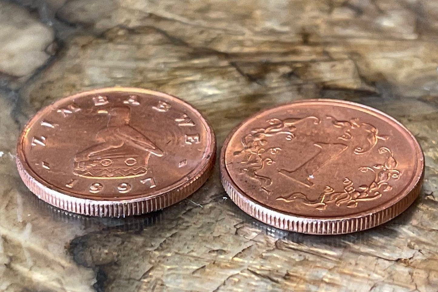 Great Zimbabwe Bird 1 Cent Bacheleur Eagle Authentic Coin Money for Jewelry and Craft Making