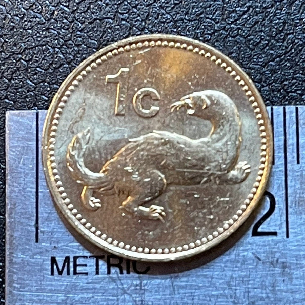 Weasel 1 Cent Malta Authentic Coin Money for Jewelry and Craft Making (Ermine)