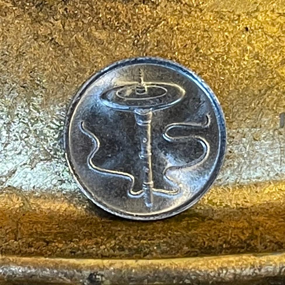 Gasing Spinning-Top Malaysia 5 Sen Authentic Coin Money for Jewelry and Craft Making
