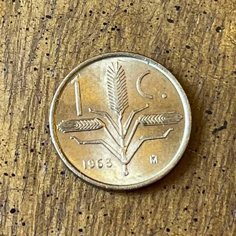 Eagle w/Snake & Wheat 1 Centavo Mexico Authentic Coin Money for Jewelry and Craft Making