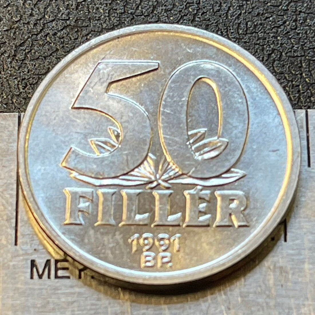 Elizabeth Bridge Hungary 50 Filler Authentic Coin Money for Jewelry and Craft Making (Elisabeth Bridge or Erzsébet Bridge) Budapest
