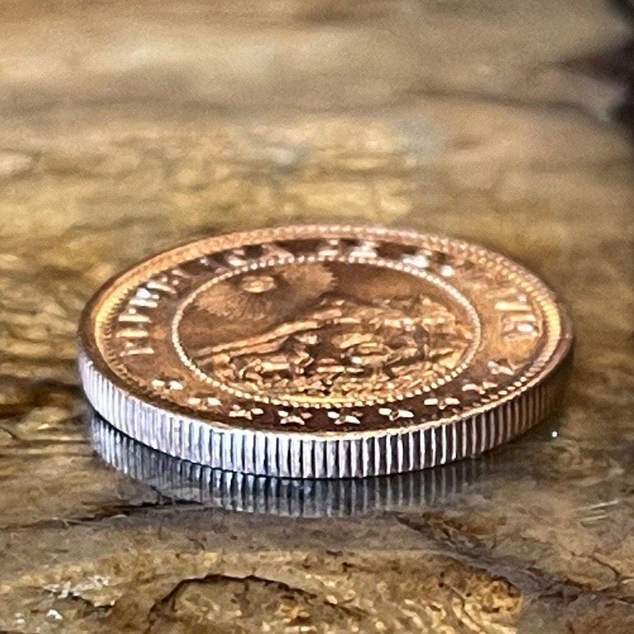 Cerro Rico de Potosi 1 Boliviano Authentic Bolivia Coin Money for Jewelry and Craft Making (Mountain that Eats Men)