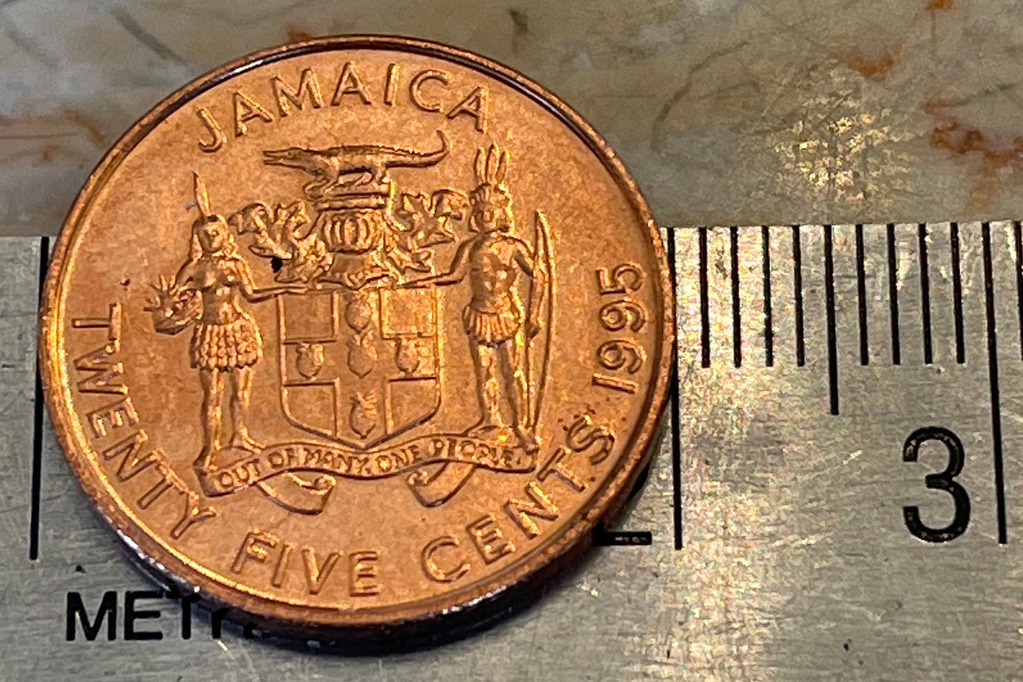 Marcus Garvey Jamaica 25 Cents Authentic Coin Money for Jewelry and Crafts Making (Pan-African) (Black Power) BLM