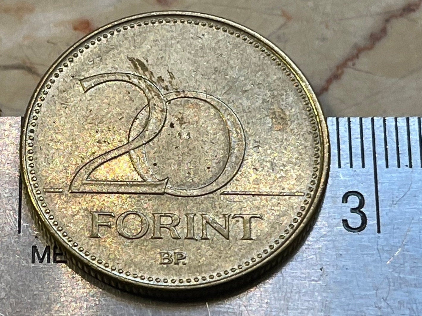 Hungarian Iris 20 Forint Hungary Coin Money for Jewelry and Craft Making