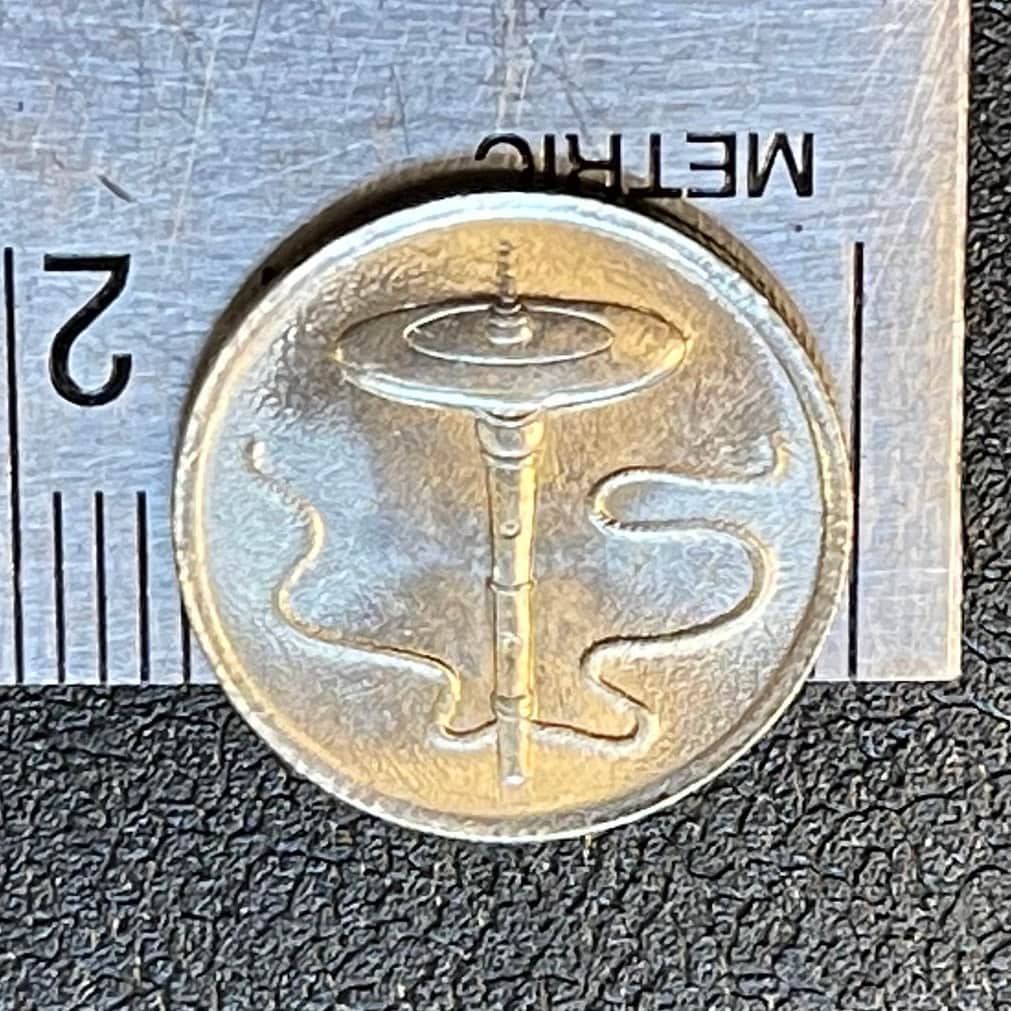 Gasing Spinning-Top Malaysia 5 Sen Authentic Coin Money for Jewelry and Craft Making