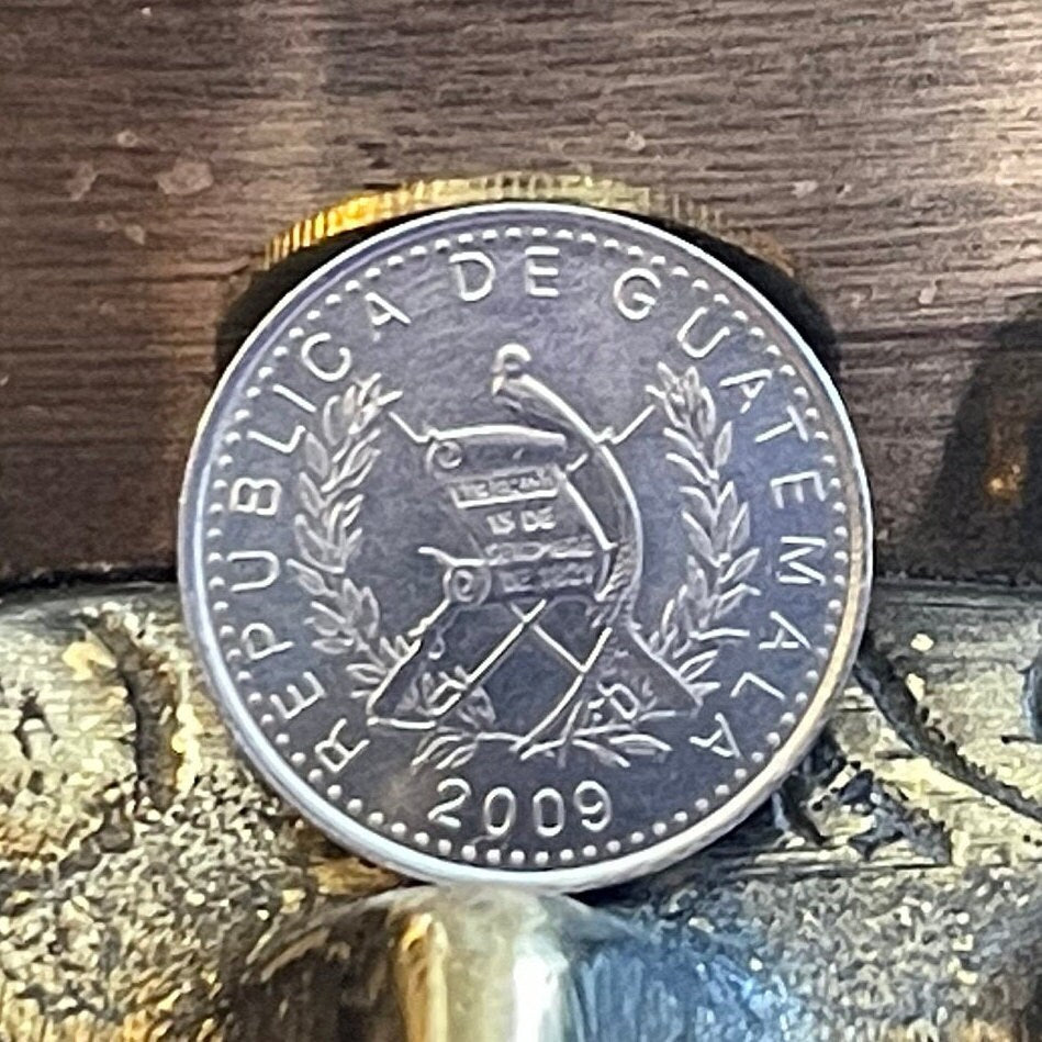 Kapok Tree 5 Centavos Guatemala Authentic Coin Money for Jewelry and Craft Making
