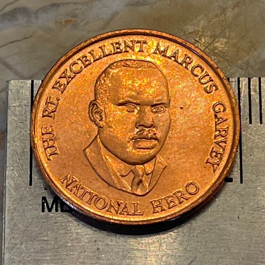 Marcus Garvey Jamaica 25 Cents Authentic Coin Money for Jewelry and Crafts Making (Pan-African) (Black Power) BLM