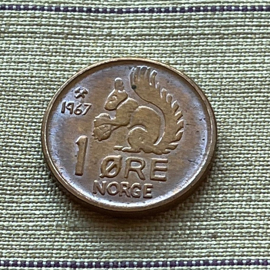 Red Squirrel 1 Ore Norway Authentic Coin Money for Jewelry and Craft Making