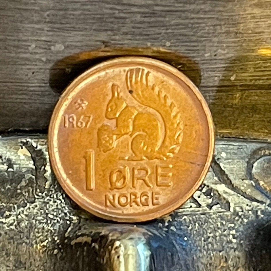 Red Squirrel 1 Ore Norway Authentic Coin Money for Jewelry and Craft Making