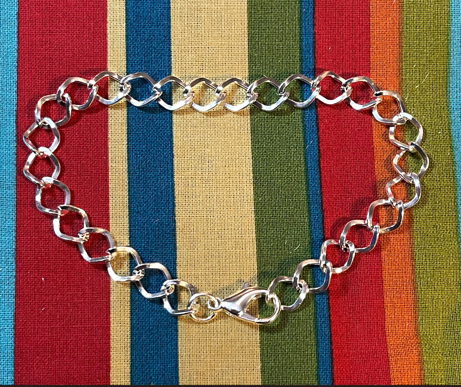 Silver plated adjustable coin charm bracelet w/ lobster clasp - design your own custom coin charm jewelry - made-to-order or kit + findings