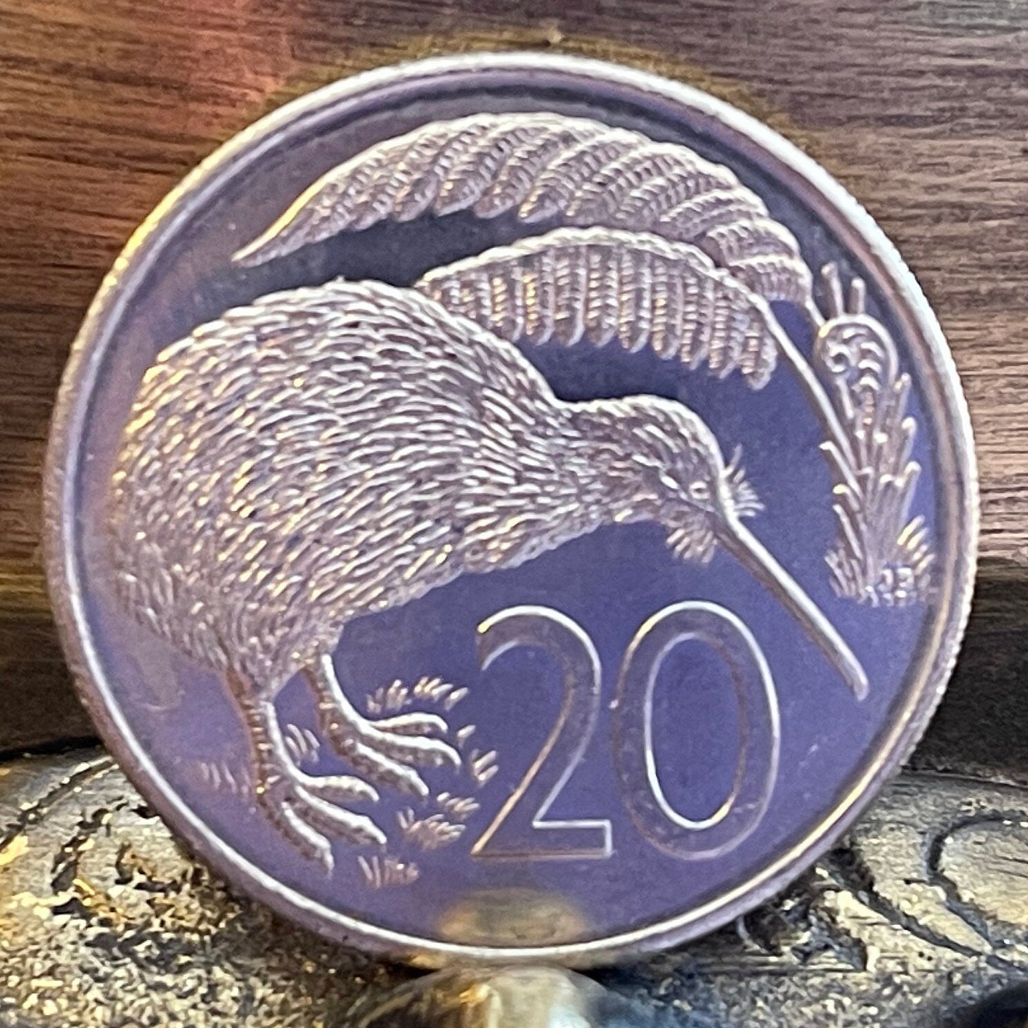 Kiwi 20 Cents New Zealand Authentic Coin Charm for Jewelry and Craft Making