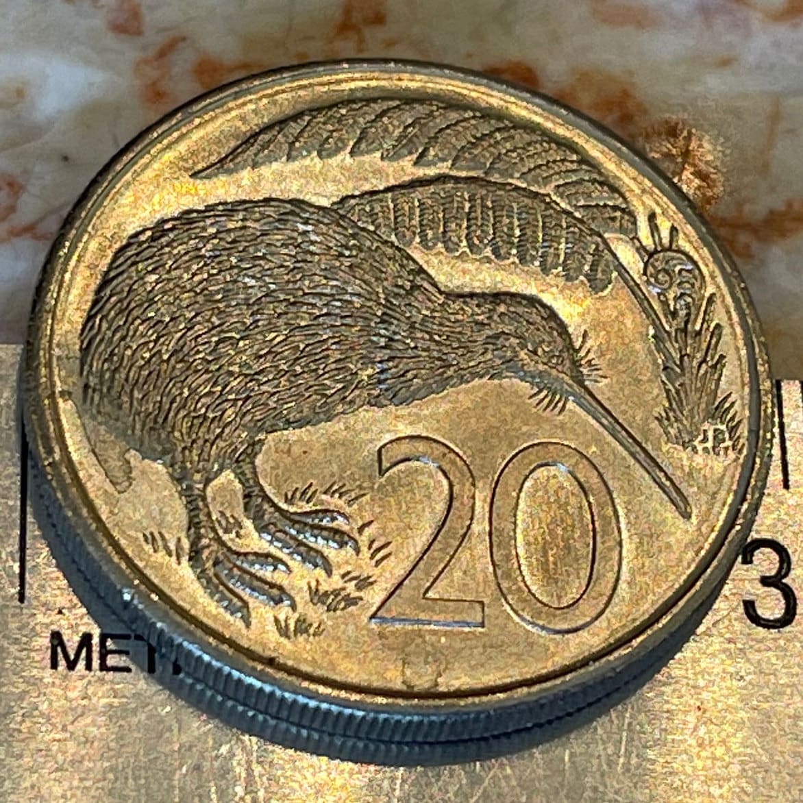 Kiwi 20 Cents New Zealand Authentic Coin Charm for Jewelry and Craft Making