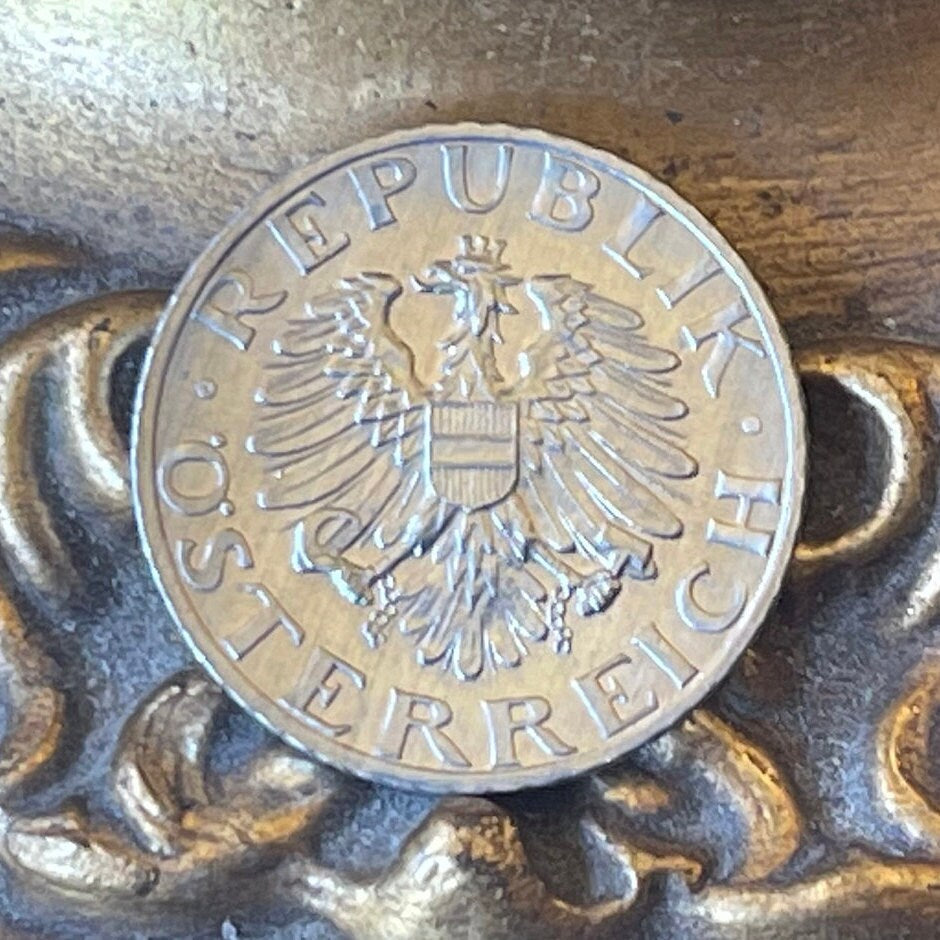 Eagle 5 Groschen Austria Authentic Coin Money for Jewelry and Craft Making