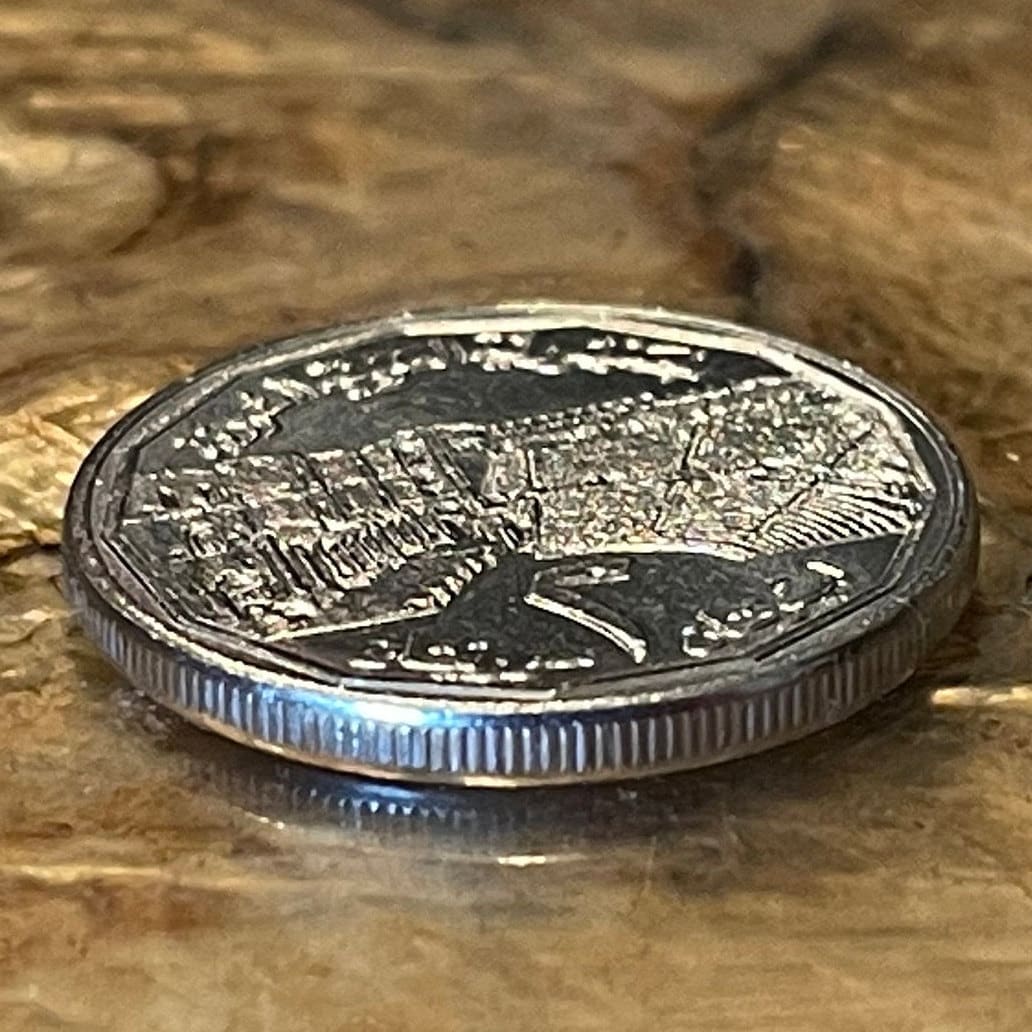 Hawk of Quraish & Roman Gladiator Theatre at Bosra 2 Lira Syria Authentic Coin Charm for Jewelry and Craft Making (Falcon)